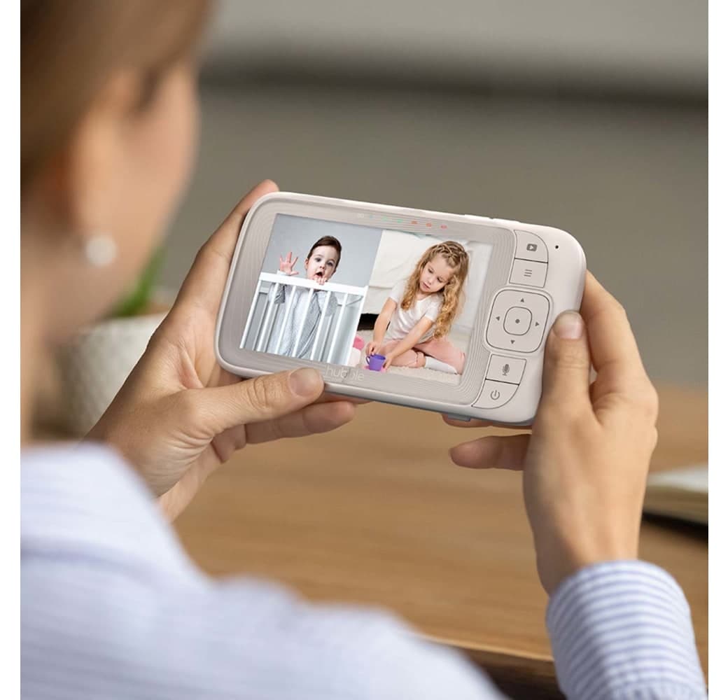 White Hubble Nursery Pal Dual Vision Baby Monitor.5