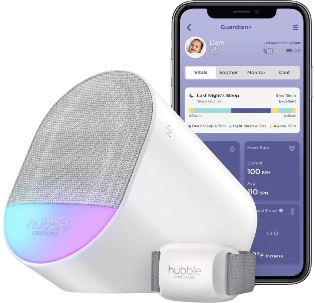 White Hubble Guardian+ Sleep Monitor.4