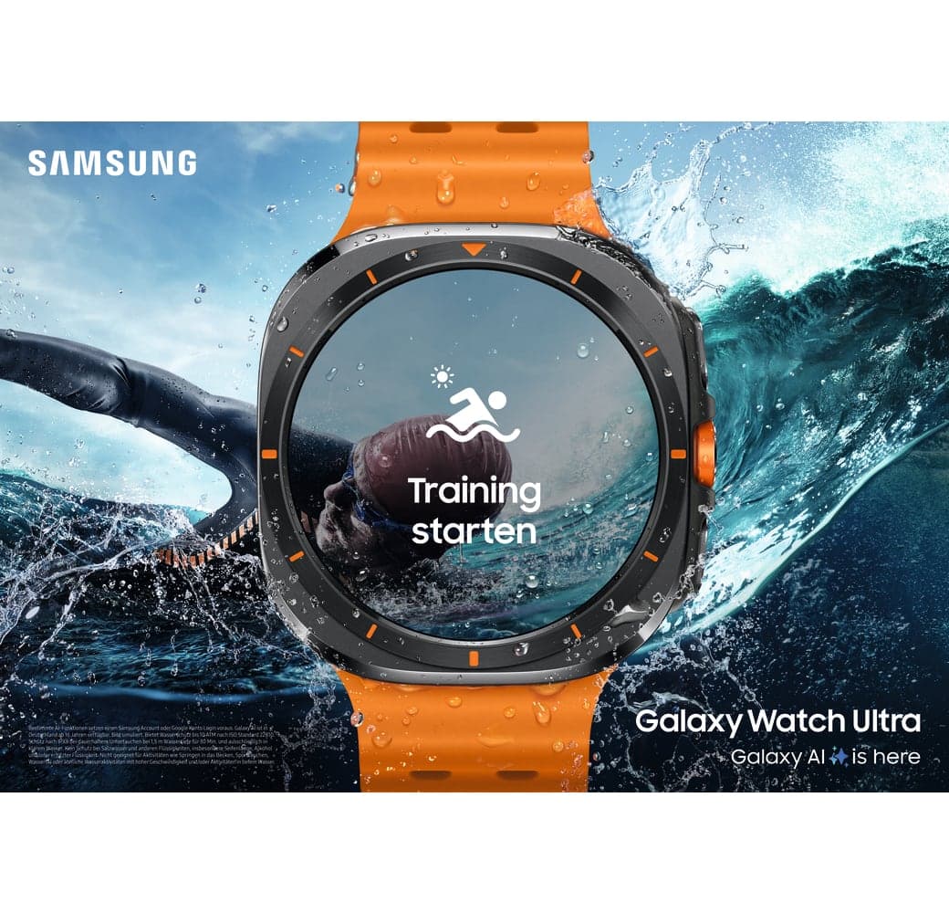 Orange Samsung Galaxy Watch Ultra LTE Smartwatch, Titanium Case, 47 mm.6