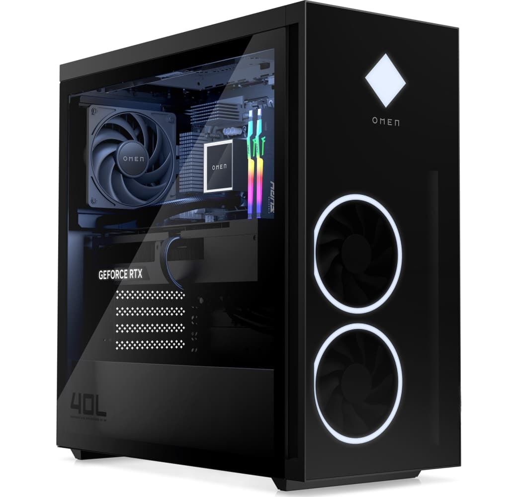 Schwarz HP OMEN GT21-1017ng Gaming Desktop - AMD Ryzen™ 7 7800X3D - 32GB - 2TB SSD - NVIDIA® GeForce® RTX™ 4070.2