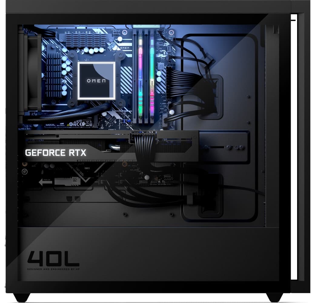 Schwarz HP OMEN GT21-1017ng Gaming Desktop - AMD Ryzen™ 7 7800X3D - 32GB - 2TB SSD - NVIDIA® GeForce® RTX™ 4070.3