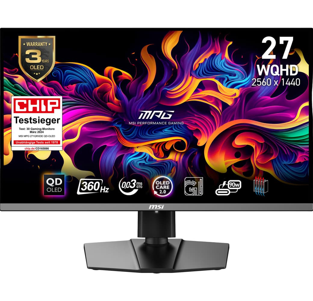 Silver MSI - 27" MPG 271QRXDE QD-OLED 9S6-3CD79A-006.1