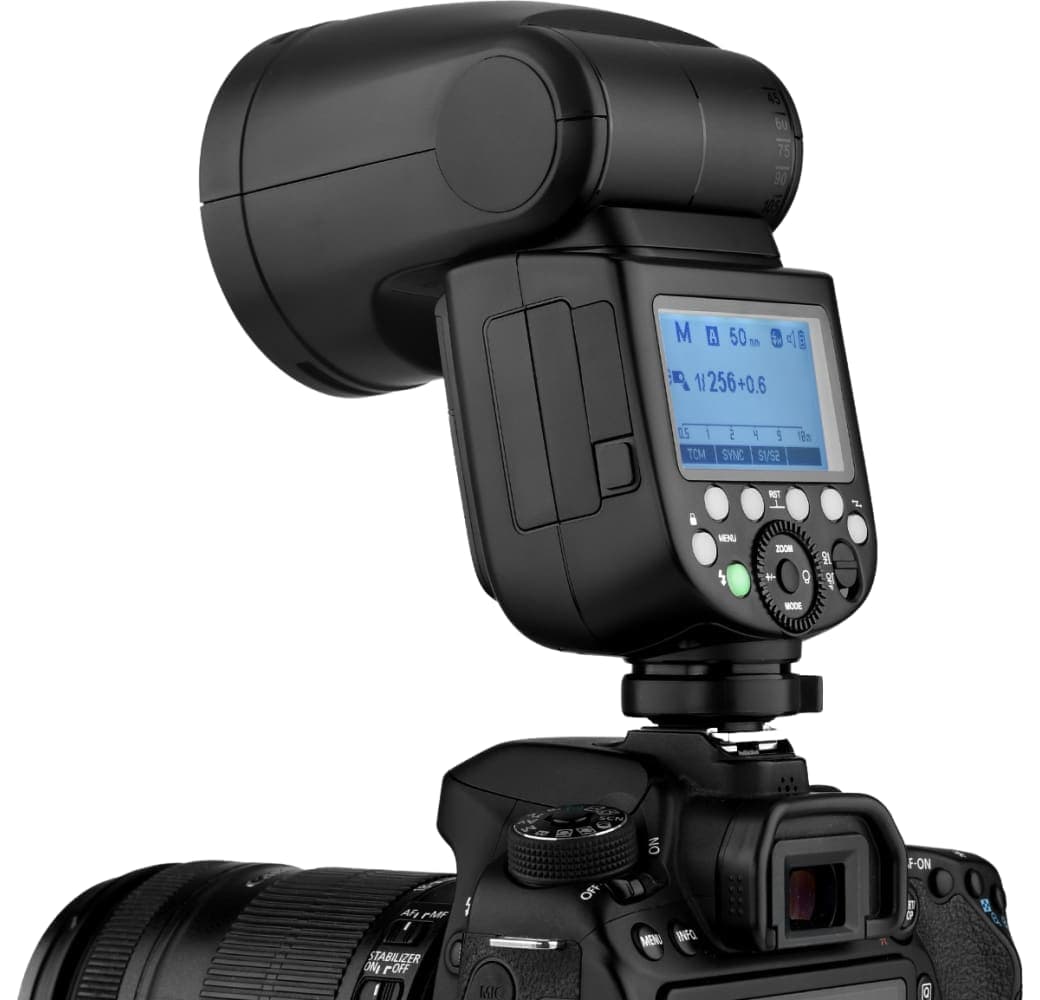 Black Godox Speedlite V1 Micro Four Thirds.4