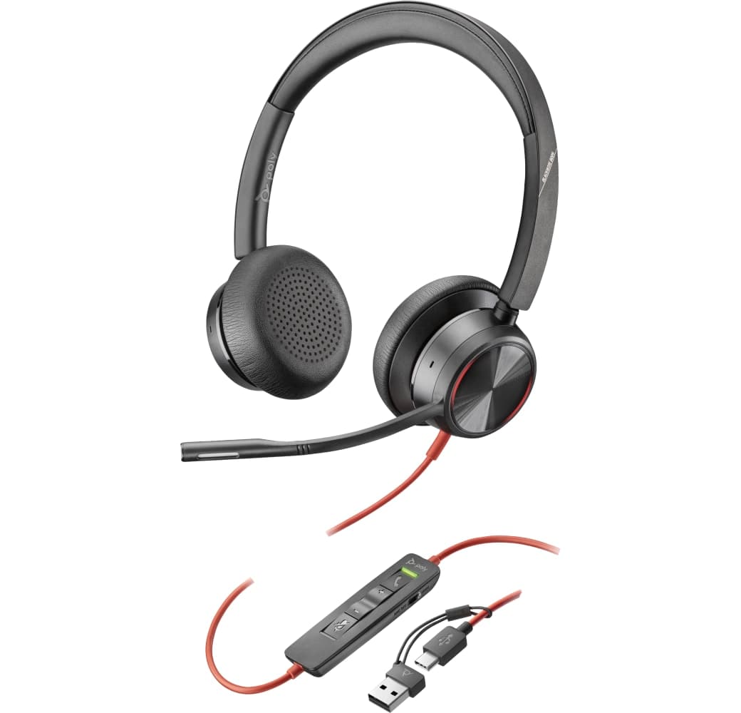 Schwarz Poly Blackwire C8225 Stereo USB-C/A Office Headphones.1