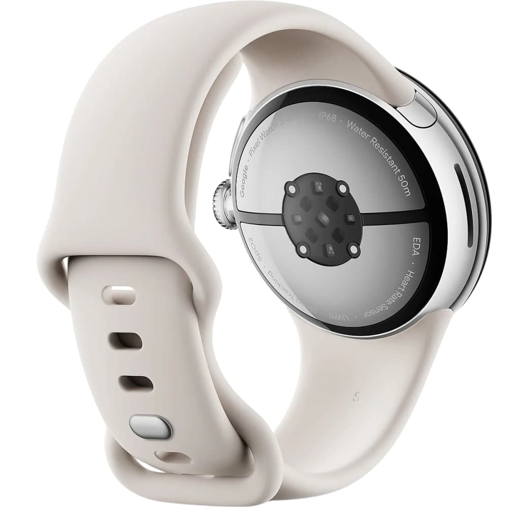 Porcelain Google Pixel Watch3 Smartwatch, Aluminium Case, 45mm.2