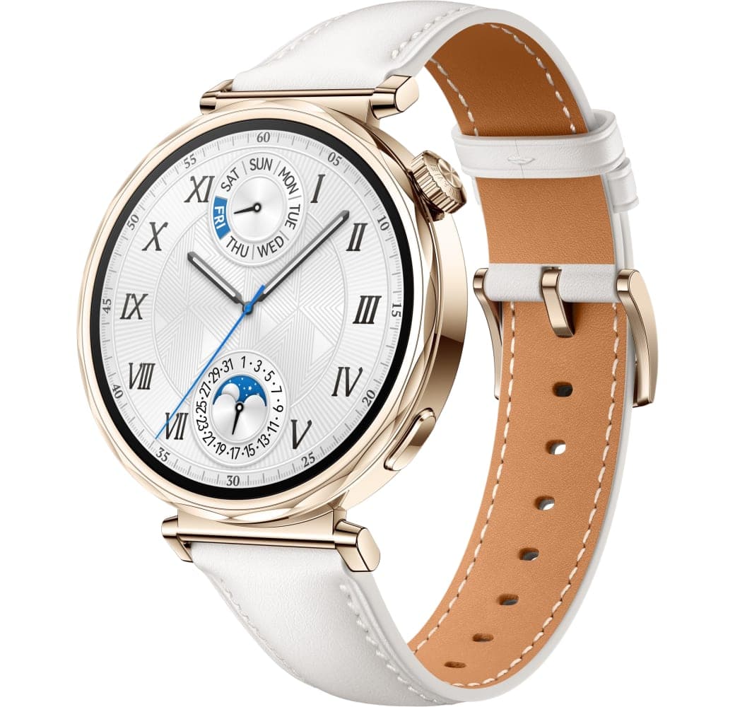 White Huawei Watch GT5 Smartwatch, Stainless Steel Case, 41mm.1