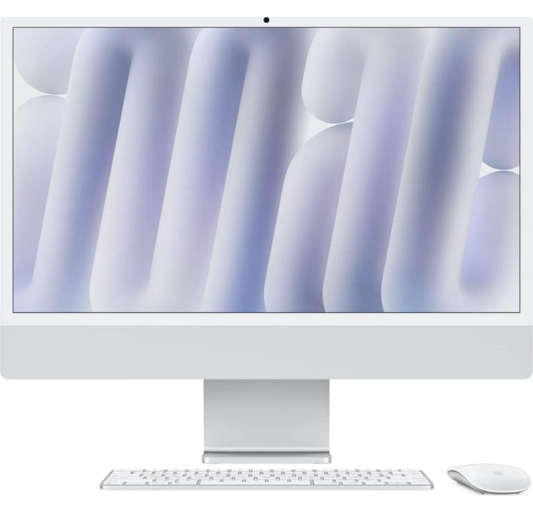 Silver iMac 24" - Apple M4 Chip 16GB Memory 256GB SSD - Integrated 8-core GPU.1