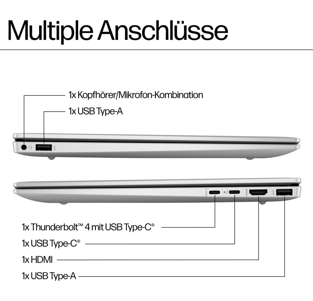 Mondlichtblau HP Pavilion Plus 14-ew1055ng Notebook - Intel® Core™ Ultra 5-125H - 16GB - 512GB - Intel® Intel Arc Graphics.9