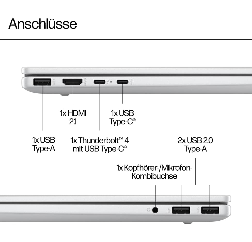 Gletschersilber HP Envy 17-da0075ng Laptop - Intel® Core™ Ultra 7-155H - 32 GB - 1 TB SSD - Intel® Arc™ - Deutsch (QWERTZ).7