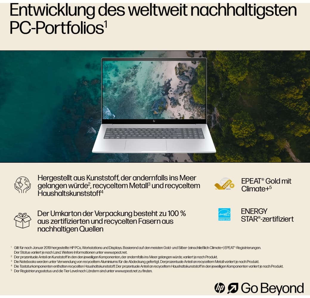 Gletschersilber HP Envy 17-da0075ng Laptop - Intel® Core™ Ultra 7-155H - 32 GB - 1 TB SSD - Intel® Arc™ - Deutsch (QWERTZ).8