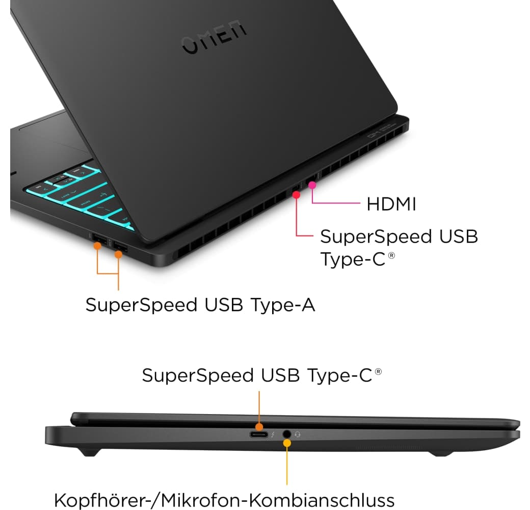 Shadow Black HP Omen 14-fb0073ng Gaming Laptop - Intel® Core™ Ultra 7-155H - 16GB - 1TB - NVIDIA® GeForce® RTX 4060.7