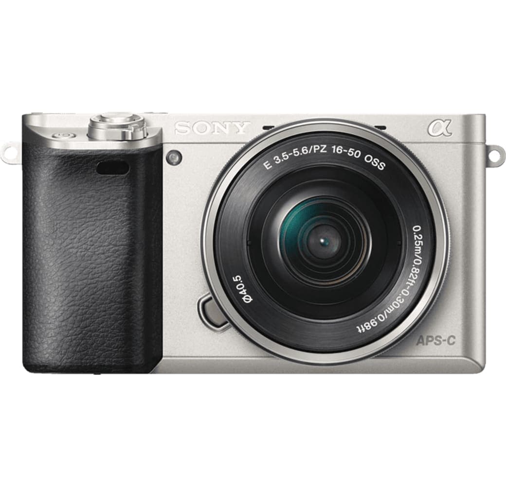 Silber Sony Alpha 6000 + 16-50 mm.1