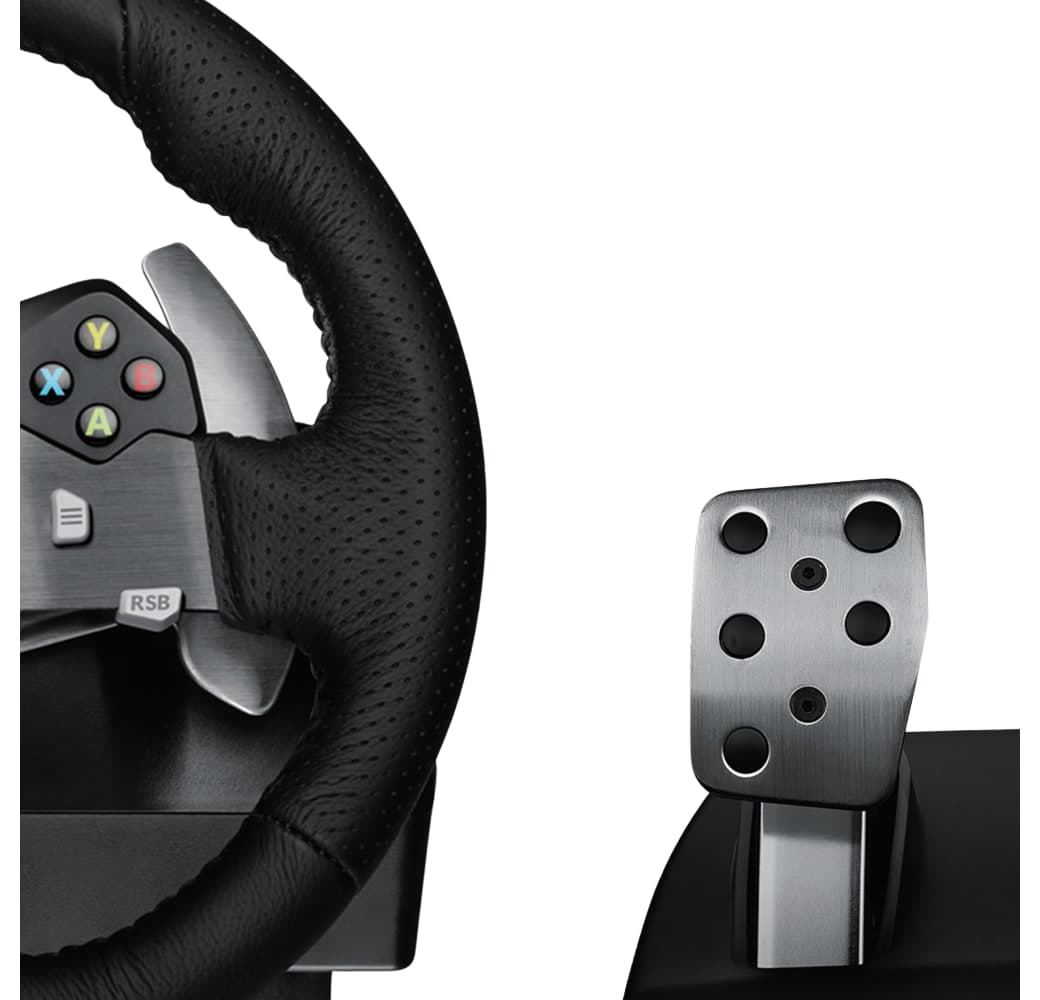 Black Logitech G920 Driving Force Racing Steering Wheel.5