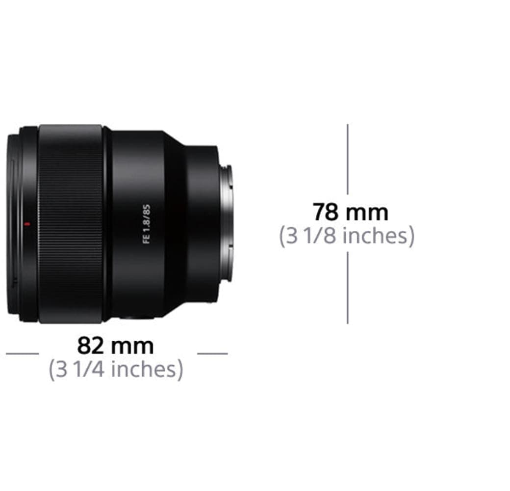 Schwarz Sony FE 85mm f/1.8.2