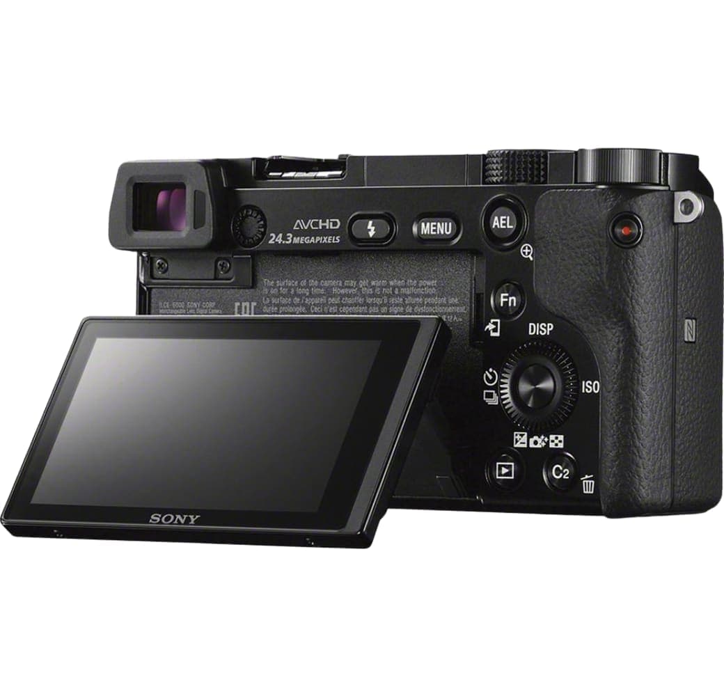 Black Sony Alpha 6000 Camera Kit with E PZ 16-50 mm f/3.5-5.6 OSS Lens.5