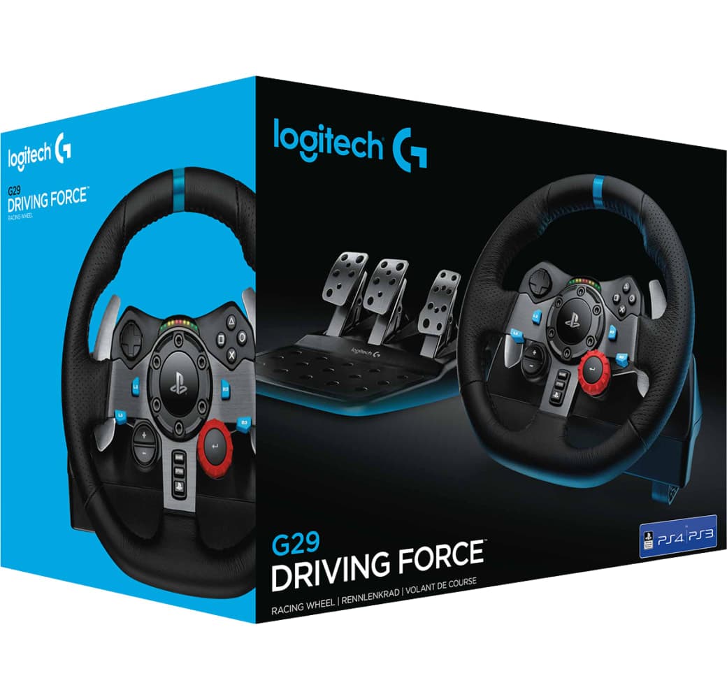 Black Logitech G29 Driving Force Racing Steering Wheel.5