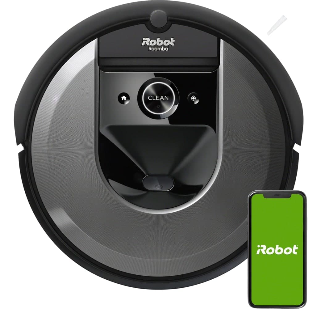 Black iRobot Roomba i7+ Vacuum Cleaner Robot with Dirt Disposal Station.2