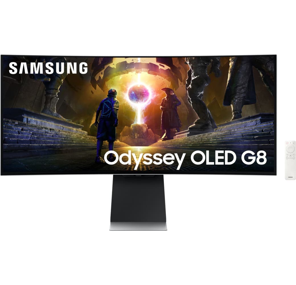 Silver Samsung - 34" Samsung Odyssey Gaming Monitor OLED G85SD (34") LS34DG850SUXEN.1