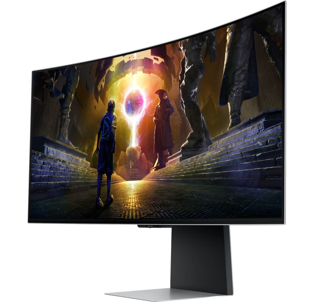 Silver Samsung - 34" Samsung Odyssey Gaming Monitor OLED G85SD (34") LS34DG850SUXEN.2