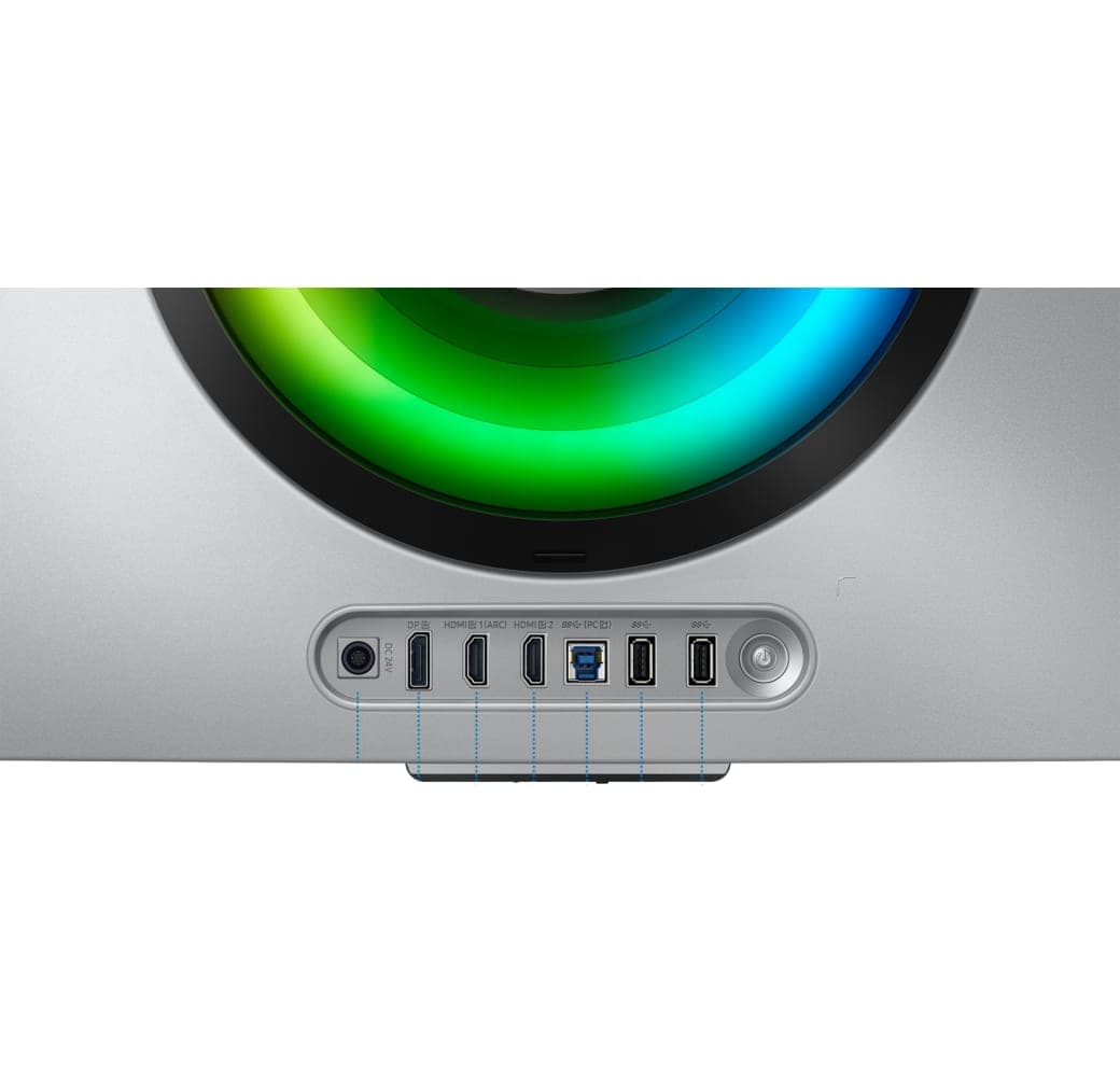 Silver Samsung - 34" Samsung Odyssey Gaming Monitor OLED G85SD (34") LS34DG850SUXEN.5