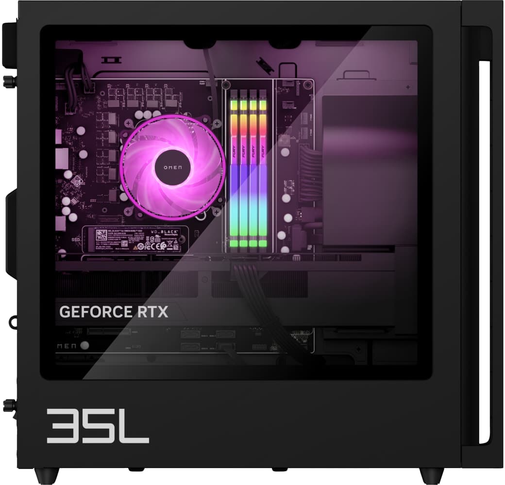 Black HP Omen 35L Gaming Desktop | Gaming PC GT16-0075ng - Intel® Core™ i7-14700F - 32GB - 1TB SSD - NVIDIA® GeForce® RTX 4060 Ti.4