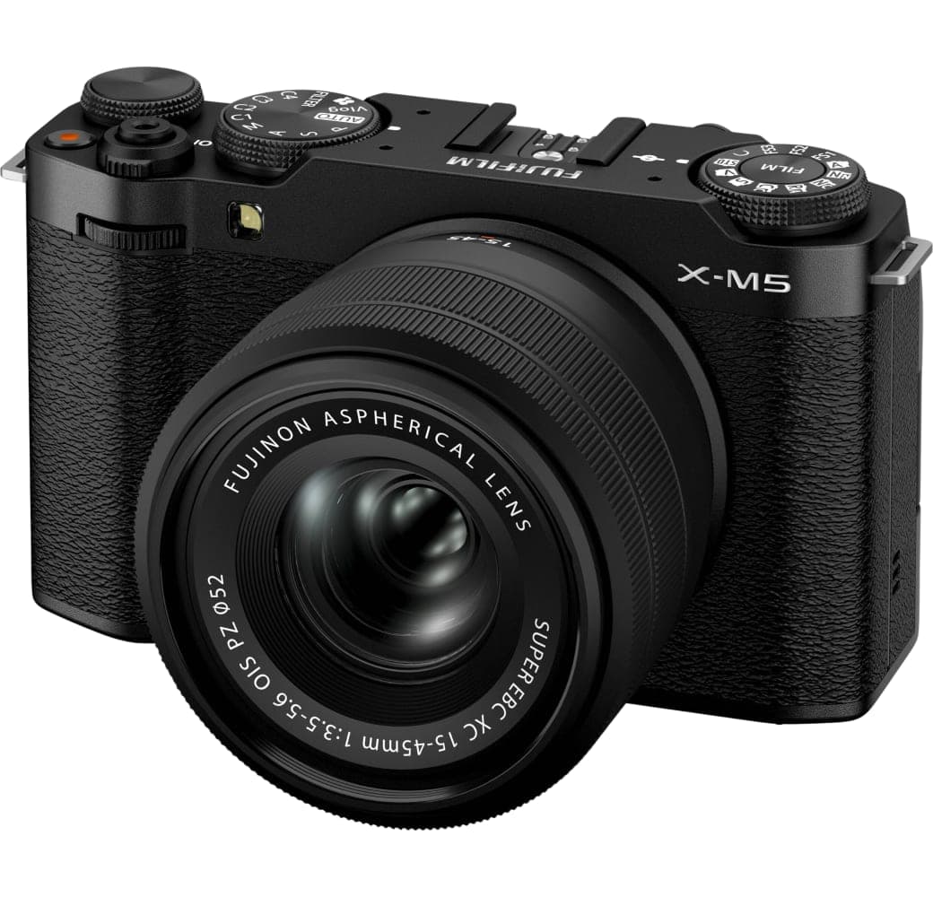 Black Fujifilm X-M5 Camera Kit with XC15-45mm f/3.5-5.6 OIS PZ Lens.1