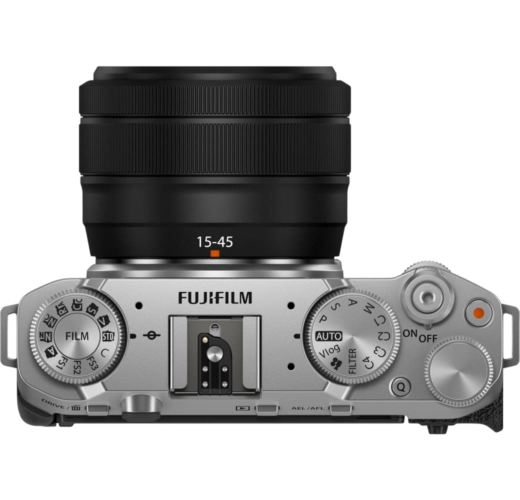 Silver Fujifilm X-M5 Camera Kit with XC15-45mm f/3.5-5.6 OIS PZ Lens.4