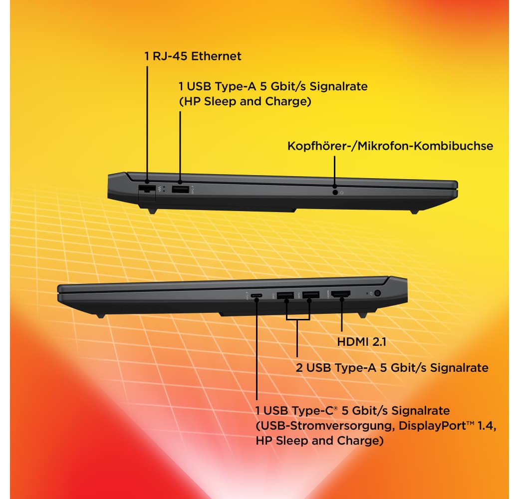 Mica Silver HP Victus 16-s1076ng Gaming Laptop - AMD Ryzen™ 7 8840H - 16GB - 1TB - NVIDIA® GeForce® RTX™ 4060.8