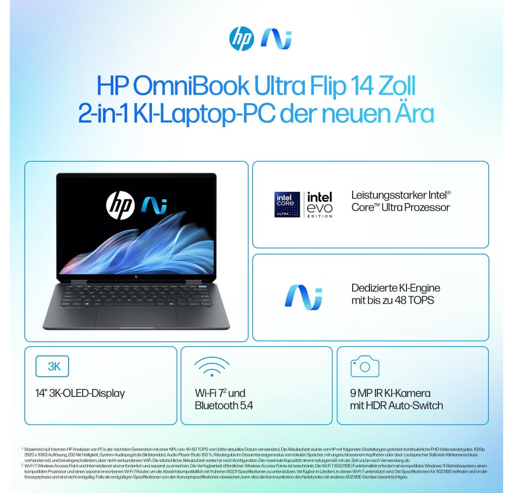 Grey HP OmniBook Ultra Flip 14-fh0091ng Laptop - Intel® Core™ Ultra 9-288V - 32GB - 1TB SSD - Intel® Intel Arc Graphics.4