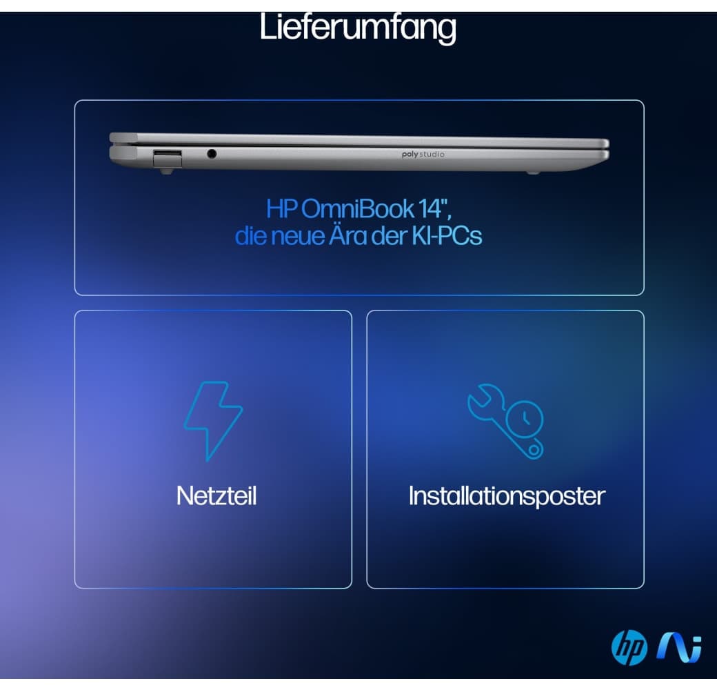 Grey HP OmniBook Ultra 14-fd0097ng Laptop - AMD Ryzen™ 9 AI HX 375 - 32GB - 1TB SSD - AMD AMD Radeon 890M.6