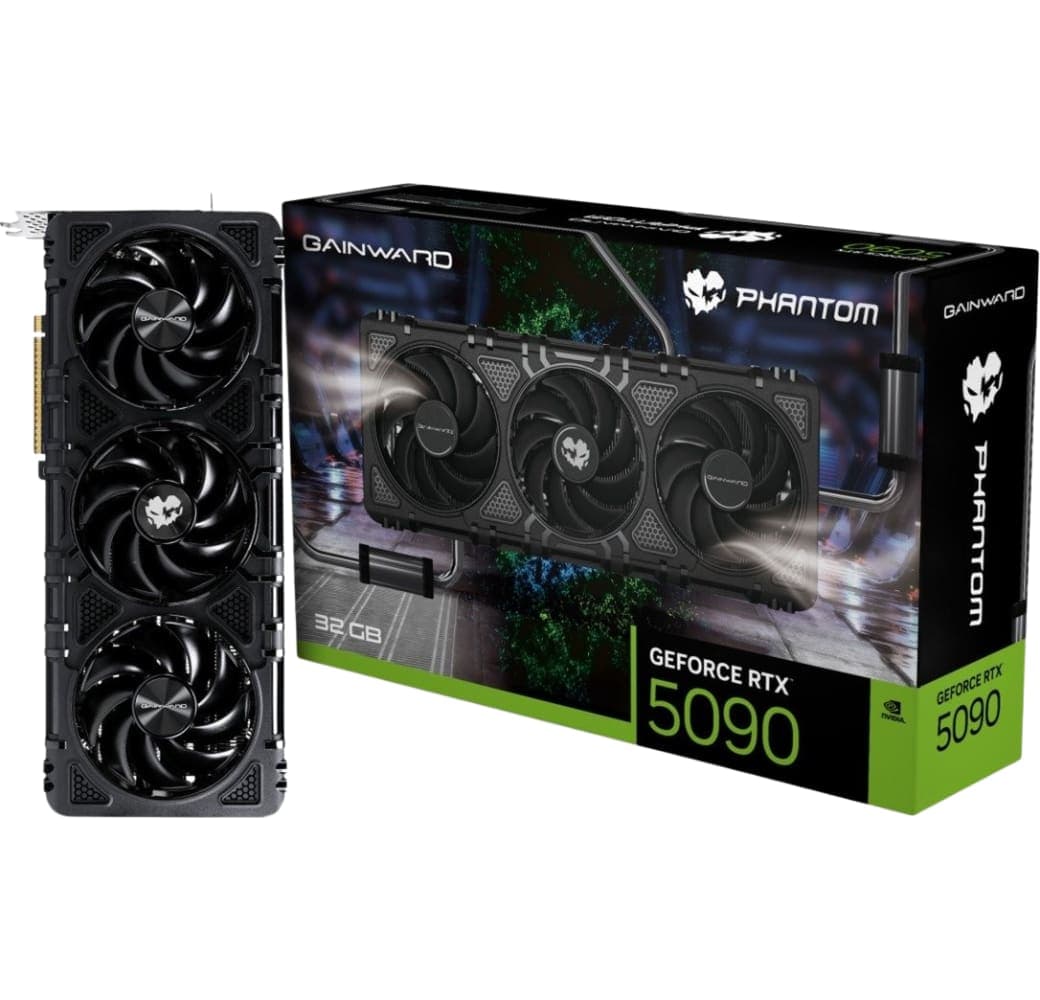 Black Graphics Card Gainward RTX 5090 Phantom 32GB GDDR7.1