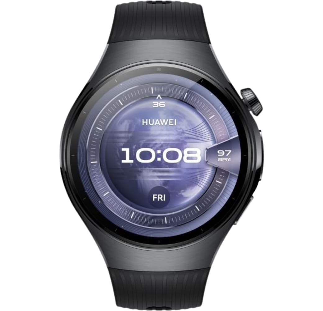 Black Huawei Watch 5 Smartwatch, Stainless Steel Case, 46mm.2