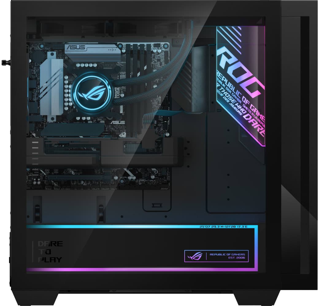 Schwarz ASUS ROG G700 G700TF-07265F123W Gaming Desktop - Intel® Core™ Ultra 7-265F - 32GB - 1TB SSD - NVIDIA® GeForce® RTX™ 5070 PRIME.2
