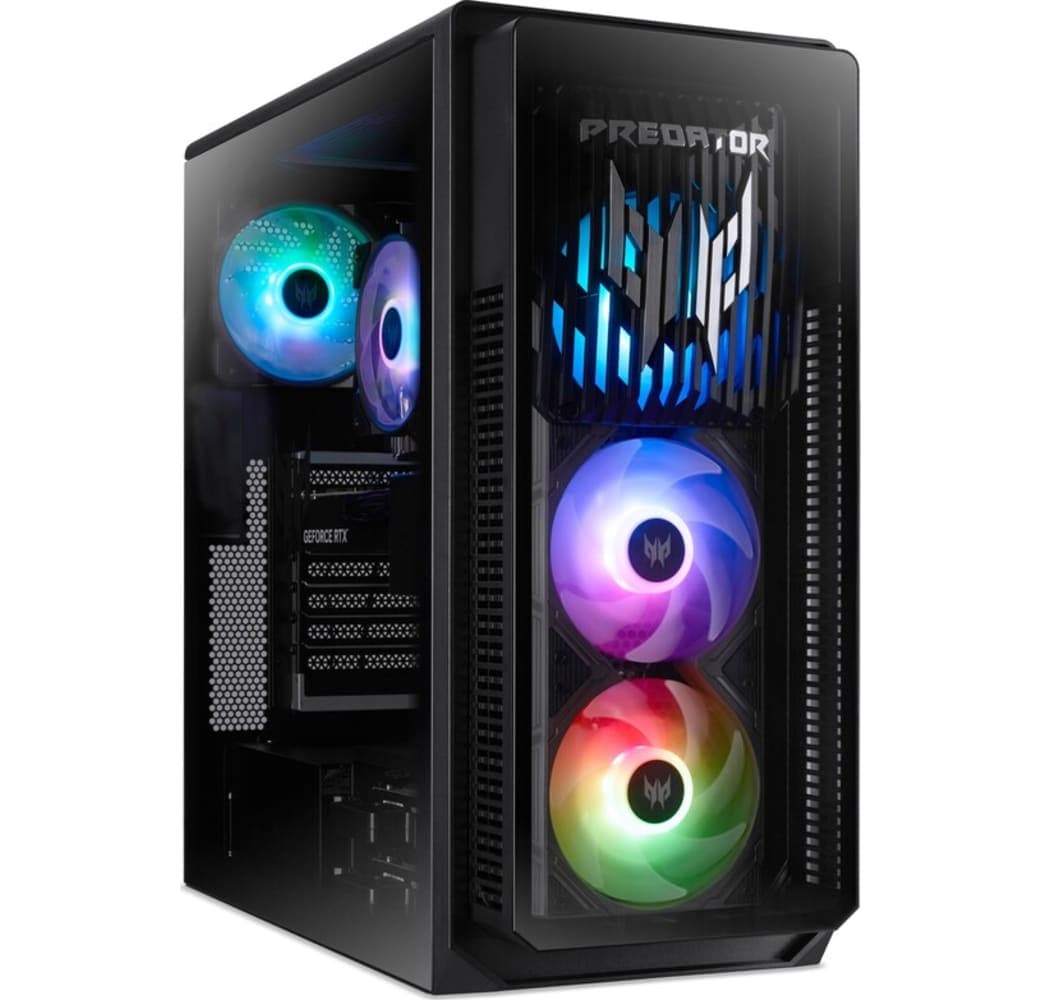 Black Acer Predator Orion 5000 (PO5-660) Gaming Desktop - Intel® Core™ Ultra 7-265F - 32GB - 2TB SSD - NVIDIA® GeForce® RTX™ 5070.1