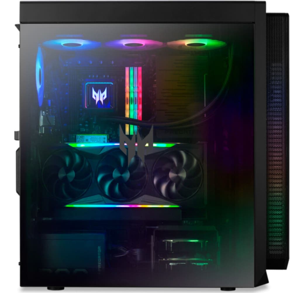 Black Acer Predator Orion 7000 (PO7-660) Gaming Desktop - Intel® Core™ Ultra 7-265F - 32GB - 2TB SSD - NVIDIA® GeForce® RTX™ 5080.4