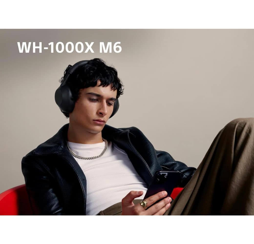 Black Sony WH-1000 XM6 Noise-cancelling Over-ear Bluetooth Headphones.5
