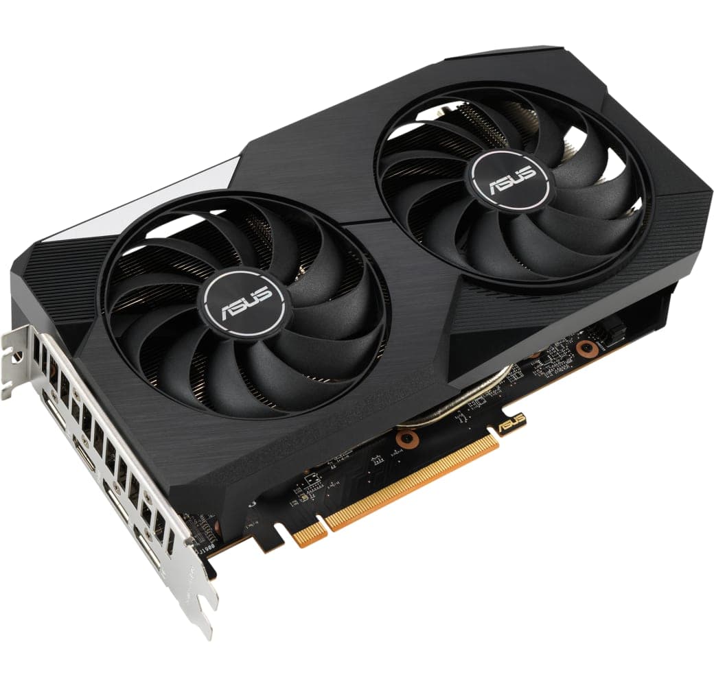 Black Asus Dual Radeon™ RX 6600XT Graphics Card.1