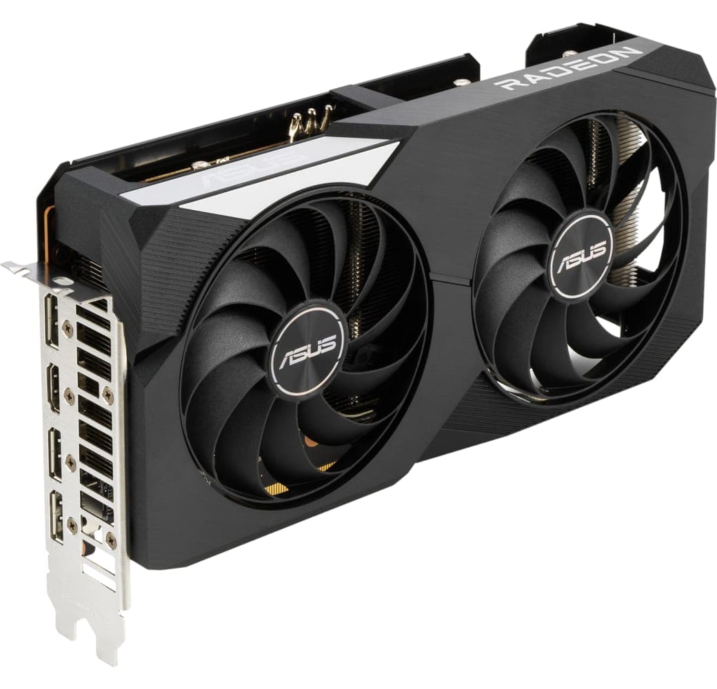 Black Asus Dual Radeon™ RX 6600XT Graphics Card.5