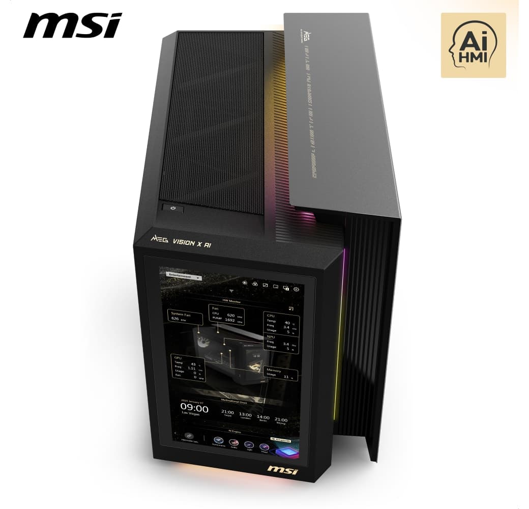 Black MSI MEG Vision X AI 2NVV7-009AT Gaming PC - Intel® Core™ Ultra 7-265K - 32GB - 2TB SSD - NVIDIA® GeForce® RTX™ 5080.4