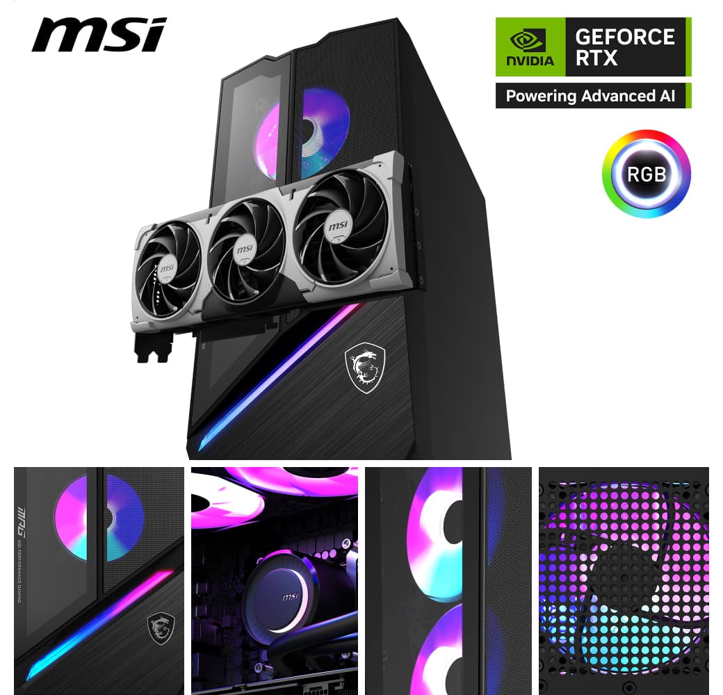 Black MSI MPG Infinite X3 AI 2NVZ9-032AT Gaming PC | Intel® Core™ Ultra 9-285K - 64GB - 1TB SSD - NVIDIA® GeForce® RTX™ 5090.6