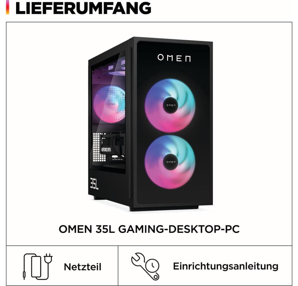 Negro HP OMEN 35L GT16-0064ng Gaming Desktop - Intel® Core™ Ultra 7-265F - 32GB - 1TB SSD - NVIDIA® GeForce® RTX™ 5070.11