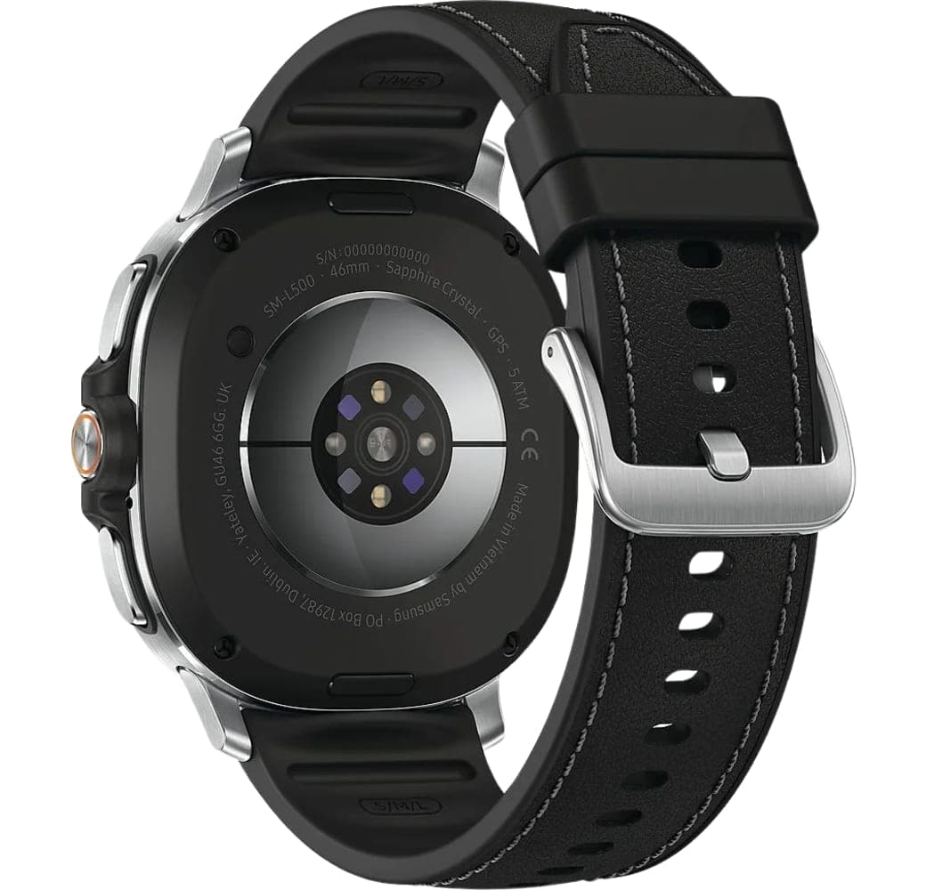 Schwarz Samsung Galaxy Watch8 Classic Smartwatch, Edelstahlgehäuse, 46mm.3