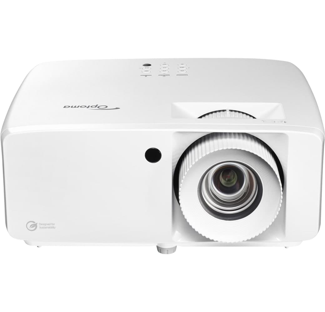 White Optoma UHZ66 Laser Projector - 4K.1