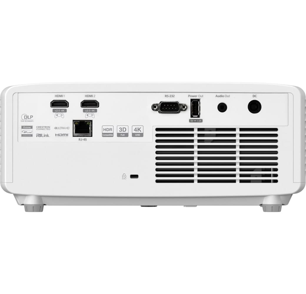 White Optoma UHZ66 Laser Projector - 4K.4
