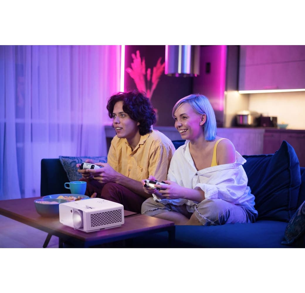 White Optoma UHZ66 Laser Projector - 4K.7