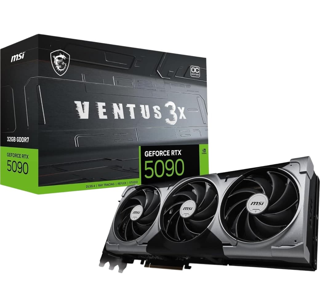 Black Graphics Card MSI GeForce RTX 5090 32G VENTUS 3X OC.1