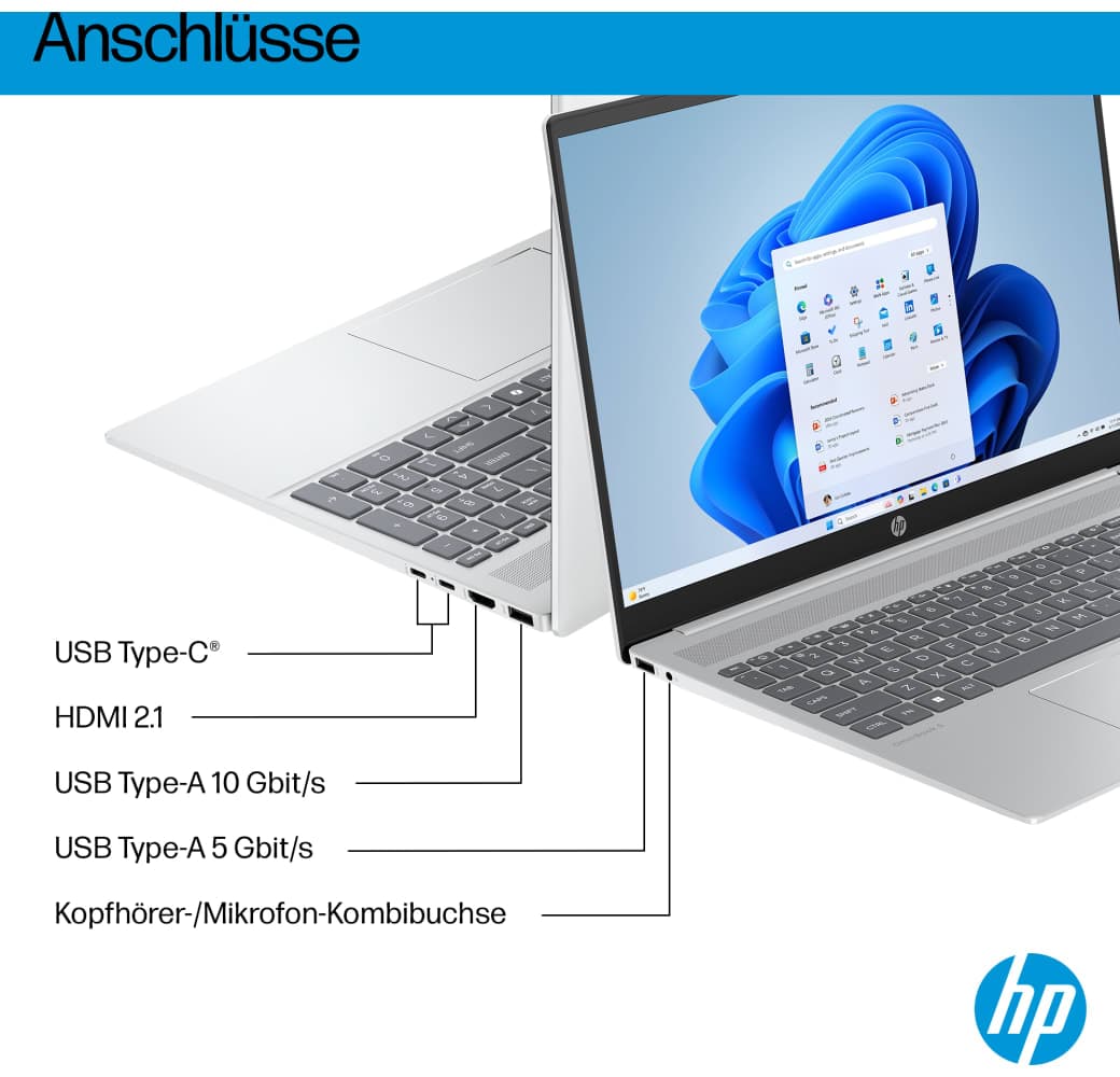 Glacier Silver HP OmniBook 5 16-af1055ng Laptop - Intel® Core™ Ultra 5-225U - 16GB - 512GB SSD - Intel® Intel Graphics.8