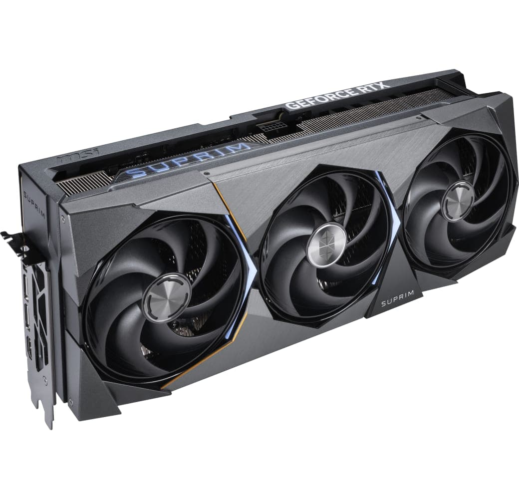 Black MSI GeForce RTX 5090 SUPRIM SOC 32GB GDDR7 Graphics Card.7
