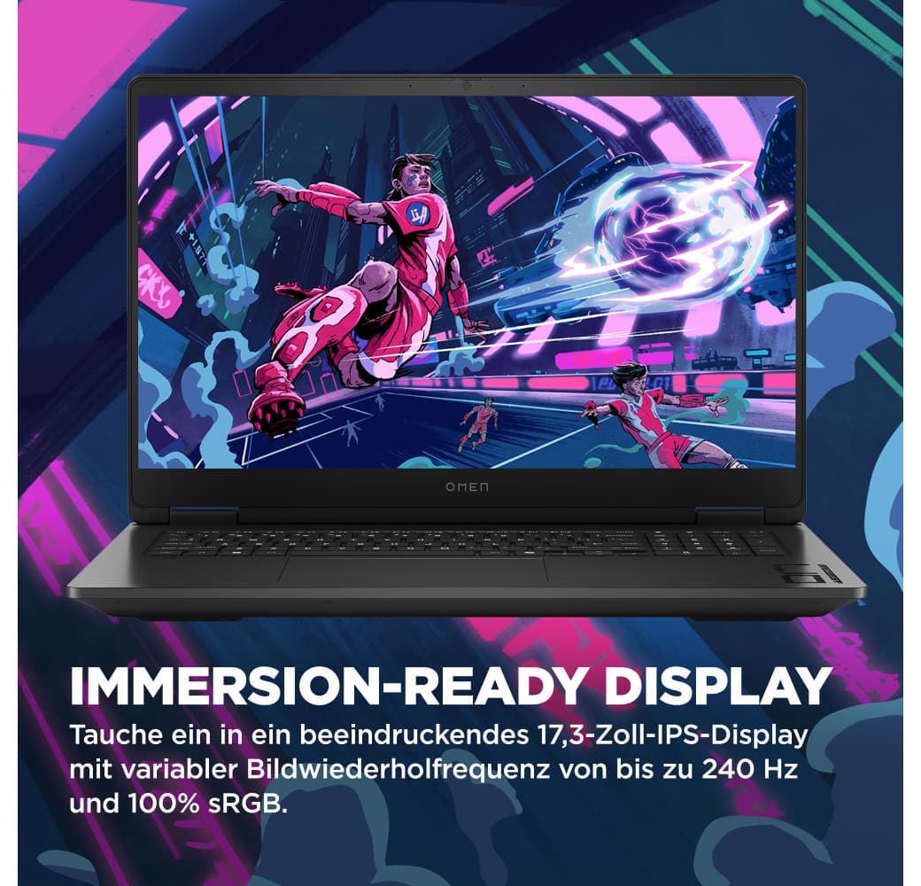 Shadow Black HP Omen 17-db1073ng Gaming Laptop - AMD Ryzen™ 7 AI 350 - 32GB - 1TB SSD - NVIDIA® GeForce® RTX™ 5060.9