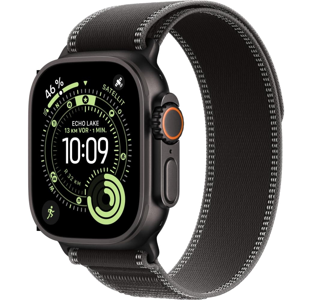 Black/Charcoal Apple Watch Ultra 3 GPS + Cellular, Titanium Case, Trail Loop, 49mm.1